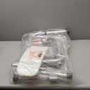 Medline Shower Chair Seat with Padded Armrests and Back, Heavy Duty Shower Stool for Bathtub, Slip Resistant Shower Seat with Adjustable Height, Shower Bench for Inside Shower with 350 lb Capacity (Pack of 1, White)