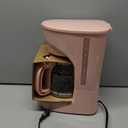 MUELLER HOME 12-Cup Pink Coffee Maker - Borosilicate Carafe, Auto-Off, Pink Kitchen Accessories, Reusable Filter, Anti-Drip, Appliances, Keep-Warm Function, Kitchen Décor