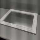 White Wood Effect Framed Wall Mirror, 16x20 Rectangle Mirror, 1/8" Anti-desilvering Tempered Glass, Sustainable& Sturdy Frame, Anti-Rust, HD Reflection &3min Fast Setup for Bathroom Living Room