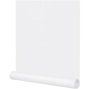 24"x394" White Peel and Stick Wallpaper Matte Solid Textured Embossed Self Adhesive Removable Waterproof Contact Paper for Cabinets Bedroom Livingroom Shelf Liner Drawer