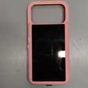 Yuanjing for iPhone 17 Pro Max Case with LCD Screen Back Camera Monitor Smart Phone Cover with Selfie Vlog MonitorNOT NFC Case for DIY Wallpapers Live Streaming (Pink, iPhone 17 Pro Max)