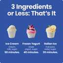 Iceman by Chefman Ice Cream Maker, No Pre-Freezing with Built-In Compressor, Makes Ice Cream, Froyo, Sorbet, Sherbet, Italian Ice, Frozen Yogurt, Digital Display w/ 3 Presets, 2 Pint Inserts Included