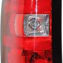 Driver Side Tail Light Assembly fit for 2007-2013 Chevy Silverado Factory Style Pickup Truck OE with bulbs and wiring harness LH