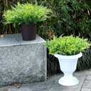 Set of 2 Large Potted Plants Artificial Ferns for Outdoor - Already Assembly Faux Ferns in Pots UV Resistant Realistic Fake Greenery Potted for Outdoor Home Office Patios Porches Yards Decor