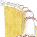 Curved Shower Curtain Rod For Bathroom, 38-72 Inches Adjustable, White