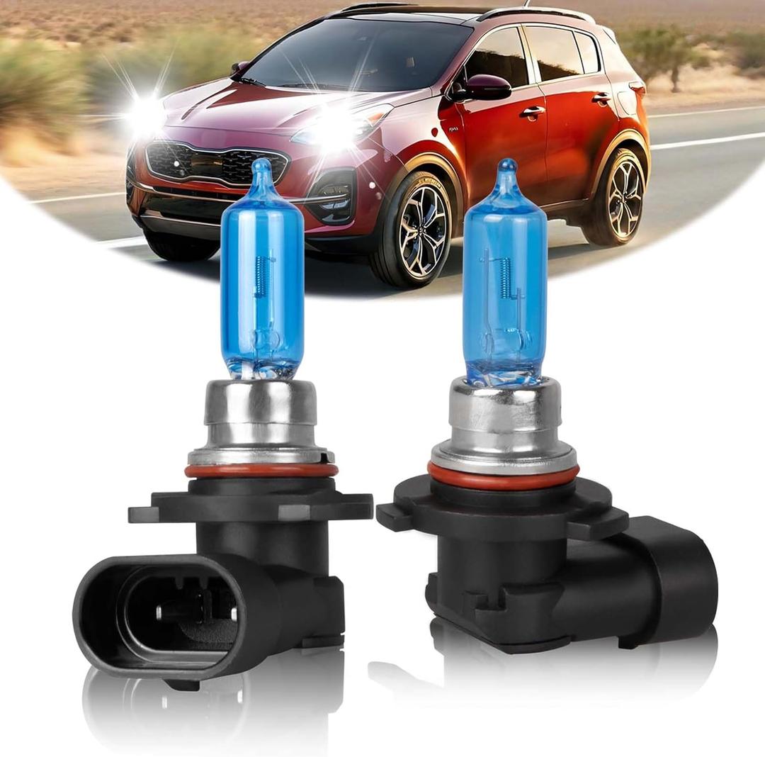 Fit for Kia Sportage 2017 2018 2019 2020 2021 2022 High Performance 9005 High/low Beam Headlight Bulb,100W,IP68, plug and play,5000K White Light,2 pack