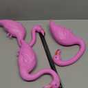 JOYIN 3 Pack Large Pink Flamingo Yard Decorations, Medium Plastic Lawn Flamingo Ornament Stakes with Rubber Coating Metal Legs for Yard, Garden, Luau Party Gift (11in x 20in)
