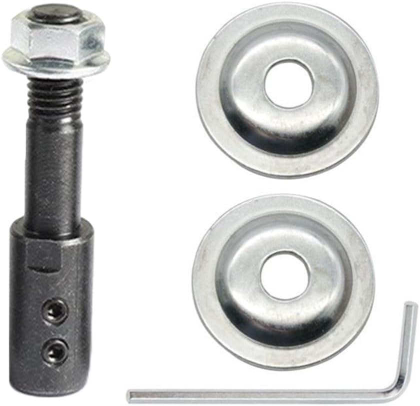 Shaft Arbor Extender 10mm Motor Arbor Adapter Bench Grinder Extension Shaft Threaded Shaft Backing Kit for Polisher Sander Polishing Grinding Buffing Wheel Rotary (Inner Hole Diameter 10mm)