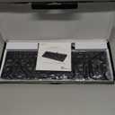 Perixx PERIBOARD-215B US, Wired Keyboard - Ultra Slim Scissor Keys - 2 Built-in USB-A & USB-C Ports - Detachable Cable - Black - US English