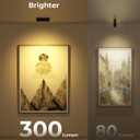 Spotlights Indoor with Daily Auto Timer, 5500mAh Rechargeable Plant Lights, Wireless Uplighting with Remote, 3CCT & Dimmable, Display Lights for Painting, Artwork, Plants, Accent Lighting