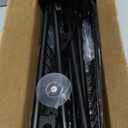 Delamu Over the Door Pantry Organizer, 6-Tier Metal Pantry Door Organization and Storage, Hanging Kitchen Basket Spice Rack Seasoning Shelves, Cabinet Door Organizer for Easy Install,D5xW18xH50inch (Black)