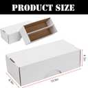 4 Set Trading Card Storage Box, 1600 Count Collector White Trading Cards Box Storage Sports Card Storage Cases Organizer Box for Basketball Soccer Baseball Game Cards