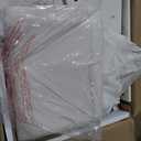 DWVO Vanity Desk with LED Lighted Mirror and 3 Lighting Modes, L-Shaped Corner Vanity Table, 48" Large Dressing Table with 5 Tempered Glass Drawers with Open Storage Shelves, White