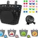 Noviko Bicycle Basket Boys Bike Basket Toddler Bike Baskets Front Handlebar