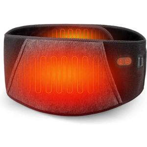 Heated Waist Belt,Heating Pad for Low Back and Belly, Womens Cordless Heating Belt for Period Cramps - Rechargeable & Slim Design (45 inches)