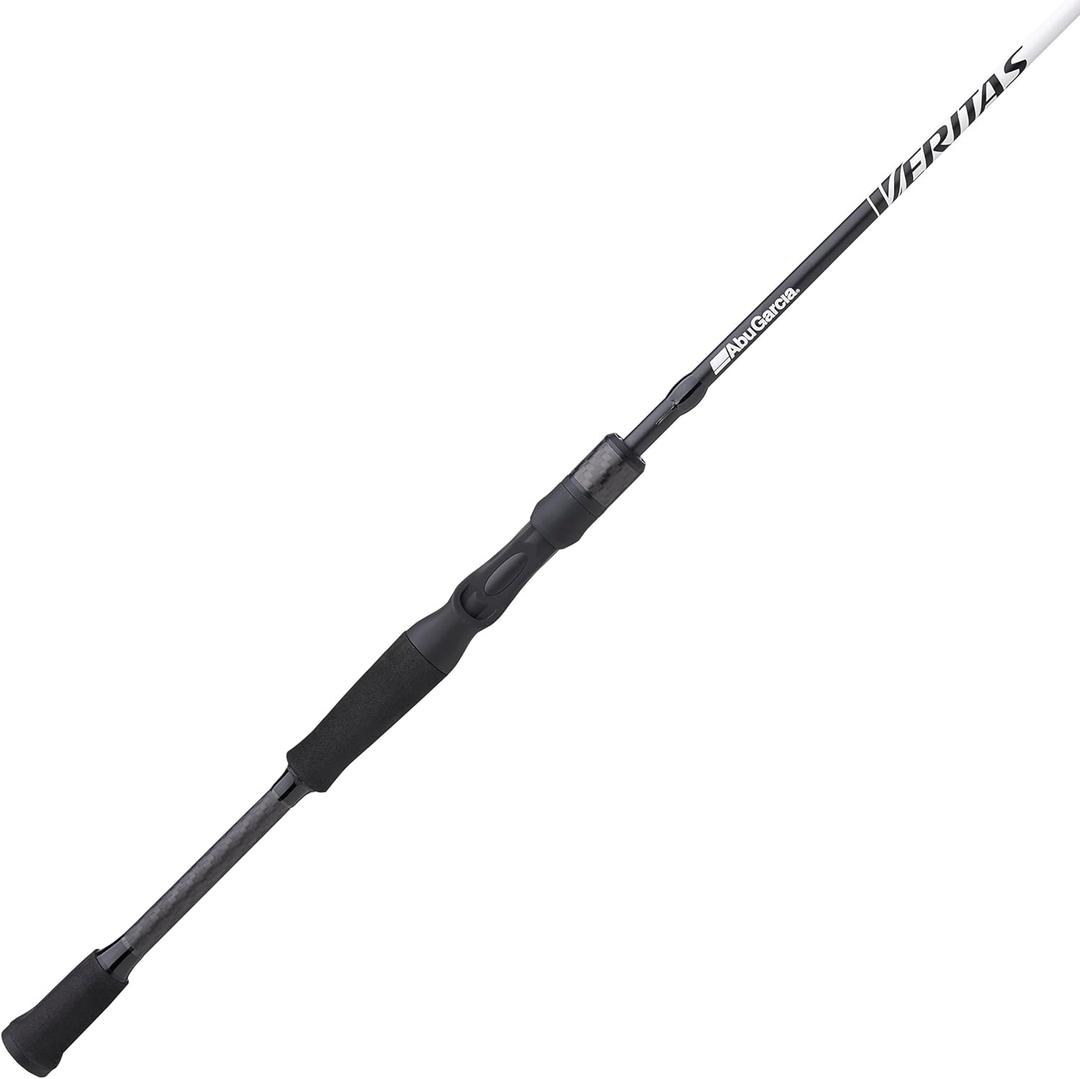 Abu Garcia Veritas Casting BFS Fishing Rod, Balanced and Lightweight Rod, Powerlux 100 Construction, Custom Ergonomic Reel Seat (7' - H - 1pc)