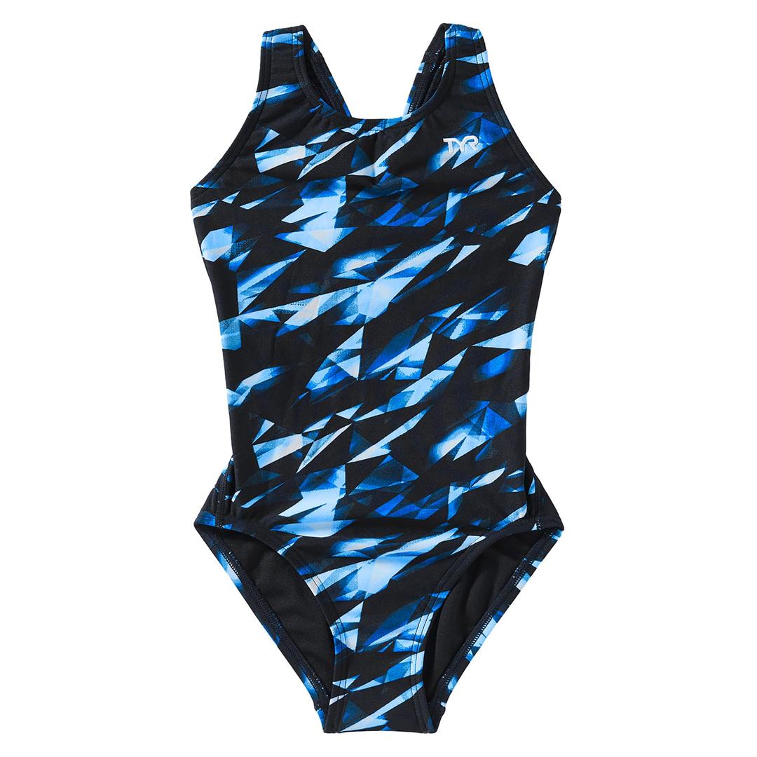 TYR - Girls' Triadic Maxfit Durafast Elite One Piece Swimsuit, Blue, 22