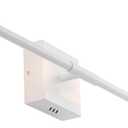 JONATHAN Y 28" White Modern Dimmable Integrated LED Wall Sconce, Metal Vanity Light for Bathroom Mirror Bedroom Hallway, Sleek Hardwired Wall Lamp Fixture, 3000K (JYL7022G), Set of 1