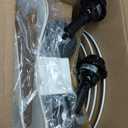 Touch Lamp for Living Room Bedroom, 21" Table Lamps Set of 2 with USB C+A Ports, Touch Bedside Lamps for Nightstand with 3 Way Dimmable, 2 LED Bulbs Included, Black