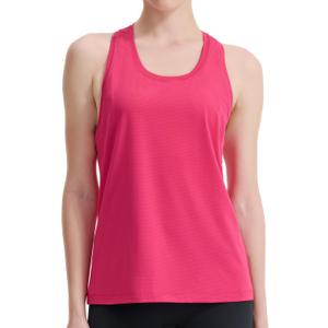 Women's Racerback Workout Tank Tops Breathable Lightweight for Running Yoga Tennis Gym & Summer Casual Wear (Pink)