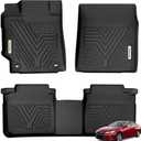 YITAMOTOR Floor Mats Compatible with 2015-2017 Toyota Camry (No Camry Hybrid Models), FWD Models Only, Custom Fit 1st & 2nd Floor Liner Set Black