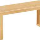 APRTAT Bamboo Dining Bench Indoor Long Entryway Shoe Rack Benchs,Outdoor Modern Wood Benches 35 Inch Bamboo Bench for Living Room Hallway Bedroom Bathroom