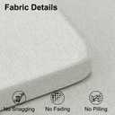 Shinnwa Kitchen Chair Cushions Set of 6, Non-Slip Dining Chair Cushions with Ties and Machine Washable Cover, 6 Pack, 17 x 16.5 x 2in, Off White
