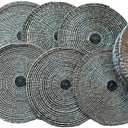 The Wicker Store 8 Pieces Natural Seagrass Placemat with Placemat Holder, Made in Vietnam