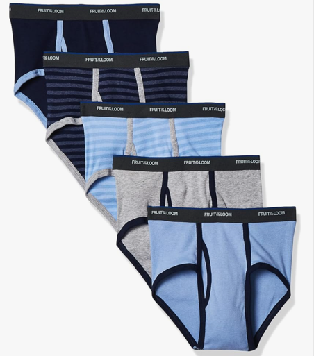 Fruit of the Loom Boys' Tag Free Cotton Briefs (Assorted Colors), S