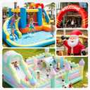 Bounce House Blower, 380W 0.51HP Powerful Inflatable Blower Portable Air Blower for Inflatables, Bouncy Castle, Jumper, Water Slide, Bounce House, Leaf Blower Corded