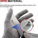 Cut Resistant Work Gloves, ANSI A4 Food Grade Cutting Gloves for Che for Kitchen Meat Cutting,Metal Fabrication, Wood Working,Non Slip, Breathable, Medium