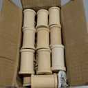 40 Pieces Large Wood Spools Unfinished Wooden Barrel Spools for Crafts (2x1.37 in)