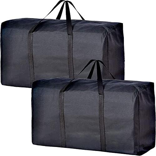 Extra Large Moving Bags with Strong Zippers & Carrying Handles, Storage Bags Storage Totes for Clothes, Moving Supplies, Space Saving Oversized Storage Bag Organizer for Moving, Traveling (1 Pack)