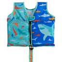 SwimWays Swim Vest, Learn to Swim Personal Flotation Device for Swim Training, Pool Floats & Swimming Pool Accessories for Kids 2-4 Years, Shark