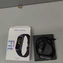 Fitness Tracker with 24/7 Heart Rate, Blood Oxygen Blood Pressure Sleep Monitor, Activity Trackers 5 ATM Waterproof,Step Calorie Counter Pedometer Health Smart Watch for Women Men, Black