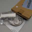 Wallniture Barre Wire Picture Hangers for Kids Crafts and Artwork, Expandable 196 Inch Wall Decor with 24 Clips Set, Silver