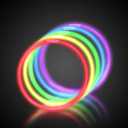 Windy City Novelties 22 Glow Stick Necklaces 50 Pack for Summer Parties, Camping & July 4th Celebrations (Assorted)