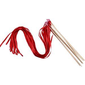 Ribbon Stick Wands Streamers for Wedding Party Favor (Red-30PCS)
