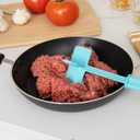 Mind Reader Meat Chopper Spatula, Heat Resistant Kitchen Tool for Mixing, Cutting, Mashing, Dicing Ground Beef, Avocado, Pack of 2, Nylon, Light Blue