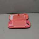 CoBak Large Capacity Carrying Case for Nintendo Switch 2 (2025) - 3 in 1 Accessories Bundle with 2 Screen Protectors, Thumb Grip Caps, 24 Game Cartridges, Hard Shell Portable Travel Pouch, Pink (7.9 inch)