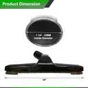 Selgo Universal 1 Inch (32mm) Black Vacuum Cleaner Floor Brush 10" Wide (1 Brush Only)