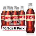 Diet Coke Caffeine Free Soda Soft Drink, 16.9 fl oz, 6 Pack