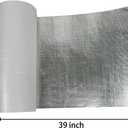 Adhesive Backed Heat Shield Blanket 12" x 39", Aluminized Thermal Insulation Reflective Barrier for High-Temperature Protection and Reflects Radiant Heat