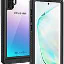 Lanhiem Galaxy Note 10+ Plus Case, Built-in Screen Protector [Compatible with Fingerprint ID], IP68 Waterproof Dustproof Shockproof Full Body Protective Cover for Samsung Galaxy Note 10+ / Note 10+ 5G