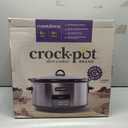 Crock-Pot Large 8-Quart Programmable Slow Cooker with Auto Warm Setting Black Stainless Steel