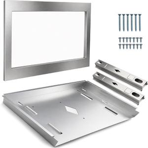 27 in. Microwave Trim Kit GMTK2768AF for Gallery Microwave Model GMBS3068AF | Trim Kit for Built in Microwave Oven Stainless Steel, Built in Microwave with Trim Kit, Universal Microwave Trim Kit