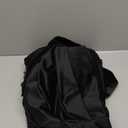 KNEOQIT Luxury Black Velvet Curtain Valance, Soft Touch Rod Pocket Valance with Bead Tassels, Waterfall Valance for Kitchen,Dining Room 39 Inch,1 Panel