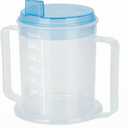Life Healthcare Adult Drinking Cup for Elderly  300ml Non Spill Cups  Dishwasher Safe Non-BPA Plastic Two Handled Cup for Elderly  Plastic Beakers for Adults, Disability People