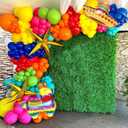 Mexican Fiesta Party Decorations, 144Pcs Cinco De Mayo Rainbow Balloons Arch Garland Kit Cactus Llama Sombrero Explosion Star Foil Balloons for Taco Twosday Carnival Hawaii Tropical Birthday Party