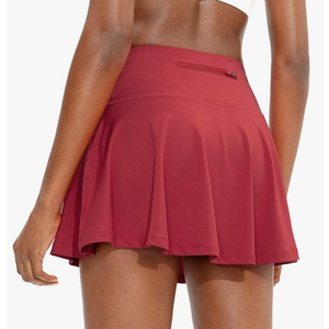 SANTINY Pleated Tennis Skirts for Women with Pockets Women's High Waisted Running Workout Athletic Golf Skorts Skirts